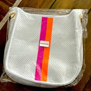 White crossbody purse